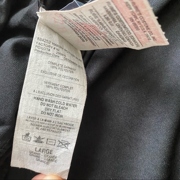 Harry Potter Gryffindor wizard robe black maroon L - Picture 10 of 11